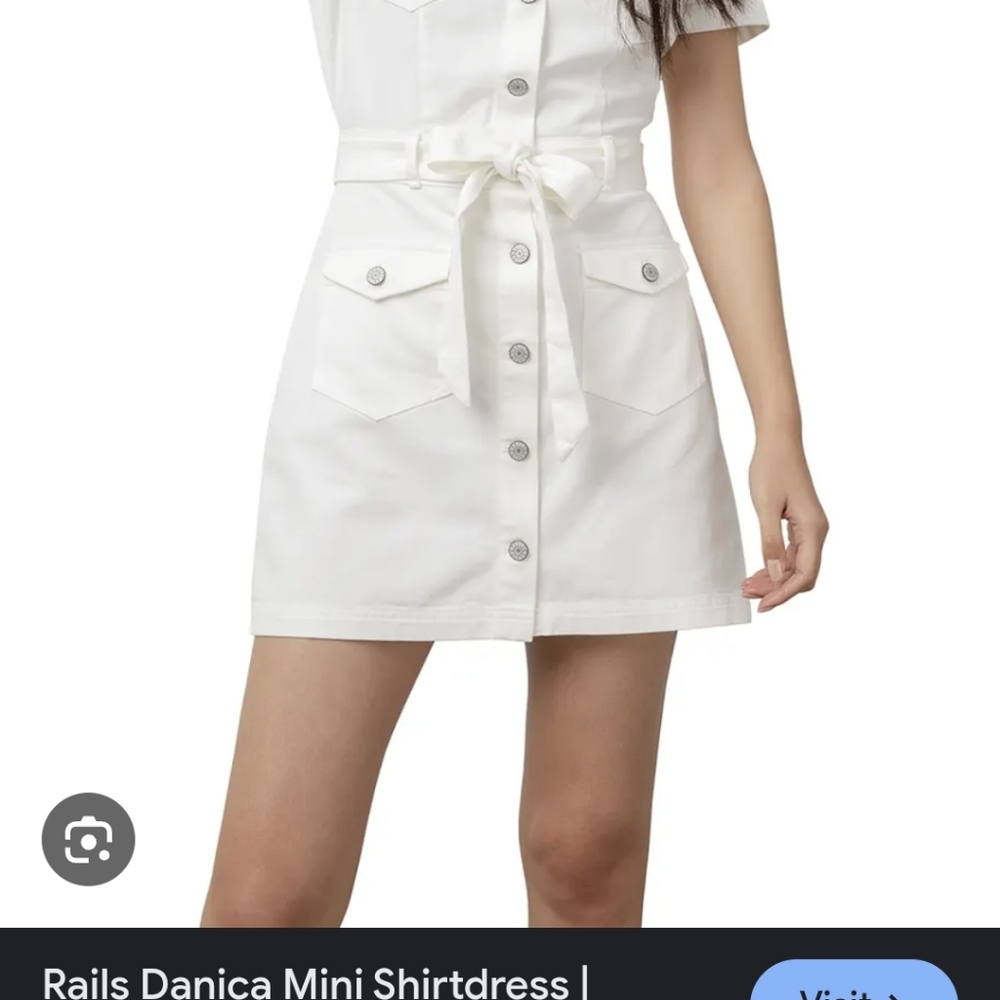 Rails Danica Denim Mini Shirt Dress Sz XS